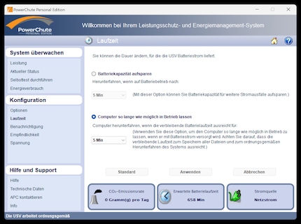 Quando deve spegnersi automaticamente il PC se alimentato a batteria?