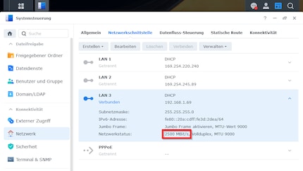 Qui c’è la nuova connessione LAN da 2,5 gigabit.