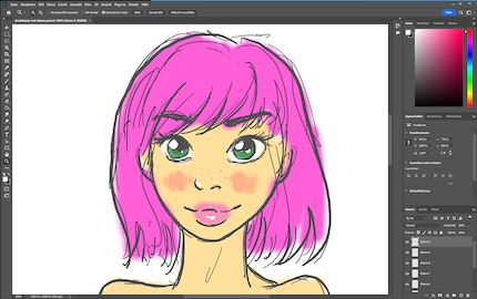 Michelle disegna decisamente meglio di me.