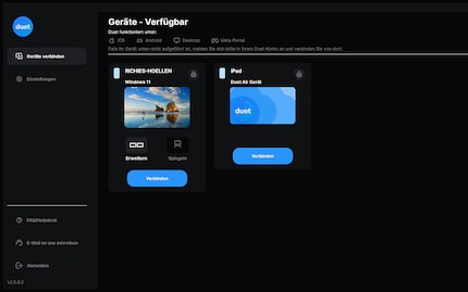 Vengono visualizzati i dispositivi ai quali puoi connetterti.