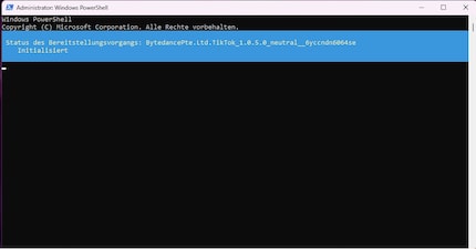 Se il messaggio viene visualizzato in blu, il comando è stato digitato correttamente.