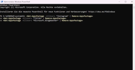 Si possono anche disinstallare più applicazioni contemporaneamente.