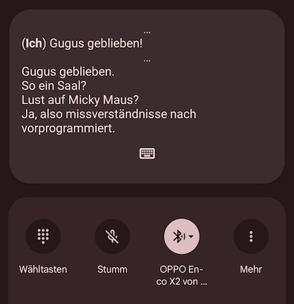 The automatic subtitles are very confusing, the telephone conversation was richer in content; at least I think so...