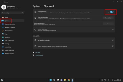 You need to go to your system settings to deactivate clipboard history.