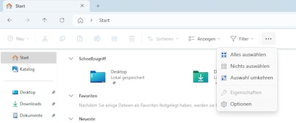 Puoi cliccare attraverso le opzioni.