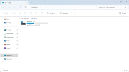 Puoi iniziare con la vista «Questo PC».