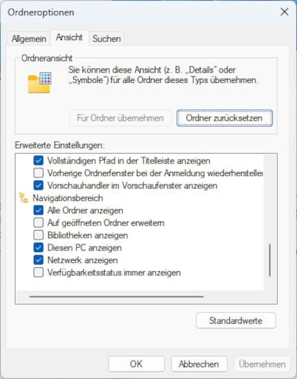 In basso si trovano le impostazioni per il riquadro di spostamento.