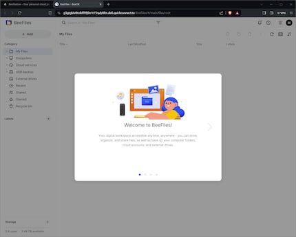 BeeFiles è intuitivo da usare.