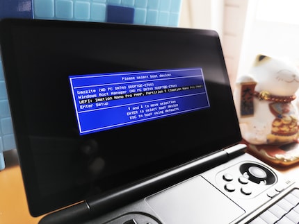 Se non sai quale voce selezionare nel menu di avvio, cerca il produttore della chiavetta USB. Nel mio caso, si tratta di Imation.