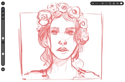 The thick lines of this sketch aren’t intended, which can get annoying.