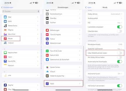 Only activate this option if you have a data flat rate or are always connected to Wi-Fi.